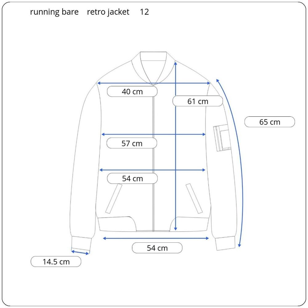 RUNNING BARE lightly padded jacket women's size 12 retro 70s 80s brown blue - Picture 3 of 9